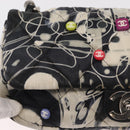 CHANEL Matelasse Chain Shoulder Bag Satin Black Silver CC Auth 152608A-20