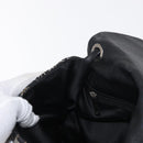 CHANEL Matelasse Chain Shoulder Bag Satin Black Silver CC Auth 152608A-26