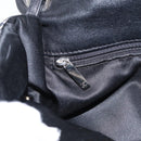 CHANEL Matelasse Chain Shoulder Bag Satin Black Silver CC Auth 152608A-27