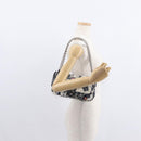 CHANEL Matelasse Chain Shoulder Bag Satin Black Silver CC Auth 152608A-29