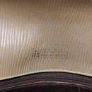 FENDI Zucchino Canvas Shoulder Bag Beige Auth 152611-15