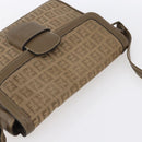 FENDI Zucchino Canvas Shoulder Bag Beige Auth 152611-6