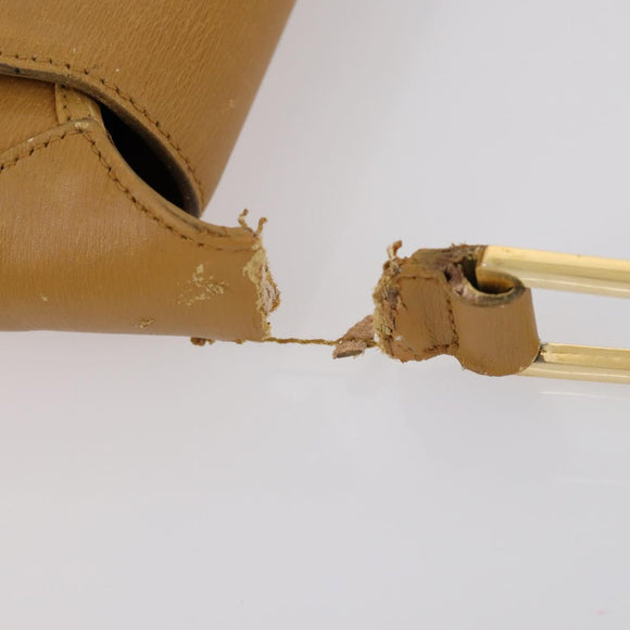 GUCCI GG Canvas Schoudertas Leer 3-delig Beige Donkerbruin Auth 152612