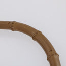 GUCCI GG Canvas Shoulder Bag Leather 3 Set Beige Dark Brown Auth 152612-23