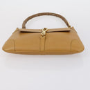 GUCCI GG Canvas Shoulder Bag Leather 3 Set Beige Dark Brown Auth 152612-24