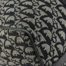 Christian Dior Trotter Canvas Mini Boston Bag Black Silver Auth 152631-11