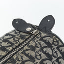 Christian Dior Trotter Canvas Mini Boston Tas Zwart Zilver Auth 152631-15