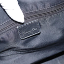 Christian Dior Trotter Canvas Mini Boston Tas Zwart Zilver Auth 152631-16