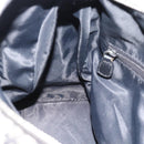 Christian Dior Trotter Canvas Mini Boston Tas Zwart Zilver Auth 152631-9