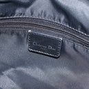 Christian Dior Trotter Canvas Mini Boston Bag Black Silver Auth 152631-17