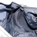 Christian Dior Trotter Canvas Mini Boston Bag Black Silver Auth 152631-19