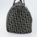 Christian Dior Trotter Canvas Mini Boston Bag Black Silver Auth 152631-4