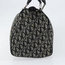 Christian Dior Trotter Canvas Mini Boston Bag Black Silver Auth 152631-5