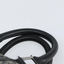 Christian Dior Trotter Canvas Mini Boston Bag Black Silver Auth 152631-8