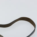 FENDI Zucchino Canvas Mamma Baguette Shoulder Bag Navy Silver Auth 152632-8