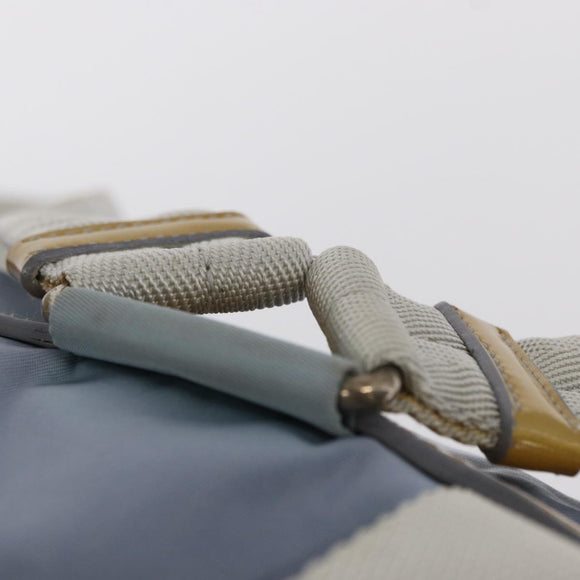 PRADA Backpack Nylon Light Blue Silver Auth 152634