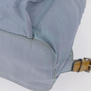 PRADA Backpack Nylon Light Blue Silver Auth 152634-18