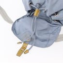 PRADA Backpack Nylon Light Blue Silver Auth 152634-24