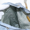 PRADA Backpack Nylon Light Blue Silver Auth 152634-27