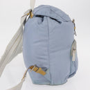PRADA Backpack Nylon Light Blue Silver Auth 152634-4
