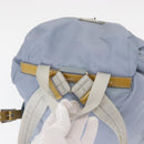 PRADA Backpack Nylon Light Blue Silver Auth 152634-6