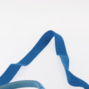 PRADA Canapa PM Hand Bag Canvas 2way Blue Silver Auth 152636-14