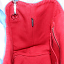 PRADA Canapa PM Hand Bag Canvas 2way Blue Silver Auth 152636-22