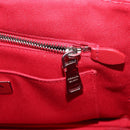 PRADA Canapa PM Hand Bag Canvas 2way Blue Silver Auth 152636-23