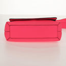 BURBERRY Shoulder Bag Leather Pink Gold Auth 152637A-5