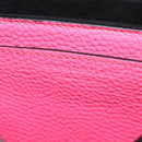 BURBERRY Shoulder Bag Leather Pink Gold Auth 152637V-20