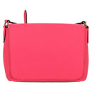 BURBERRY Shoulder Bag Leather Pink Gold Auth 152637A-13