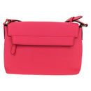 BURBERRY Shoulder Bag Leather Pink Gold Auth 152637A-2