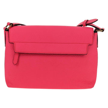 BURBERRY Shoulder Bag Leather Pink Gold Auth 152637A - 0