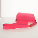 BURBERRY Shoulder Bag Leather Pink Gold Auth 152637A-7