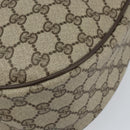 GUCCI GG Supreme Web Sherry Line Bag PVC Beige Gold Red 010 378 Auth 152639-14