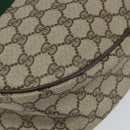 GUCCI GG Supreme Web Sherry Line Bag PVC Beige Gold Red 010 378 Auth 152639-16