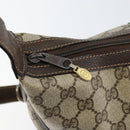 GUCCI GG Supreme Web Sherry Line Bag PVC Beige Gold Red 010 378 Auth 152639-9