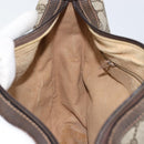 GUCCI GG Supreme Web Sherry Line Bag PVC Beige Gold Red 010 378 Auth 152639-21