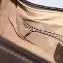 GUCCI GG Supreme Web Sherry Line Bag PVC Beige Gold Red 010 378 Auth 152639-22