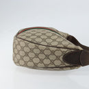 GUCCI GG Supreme Web Sherry Line Bag PVC Beige Gold Red 010 378 Auth 152639-3