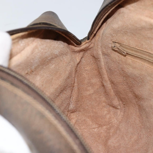 GUCCI GG Supreme Web Sherry Line Bag PVC Beige Gold Red 14 02 005 Auth 152641