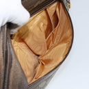 GUCCI GG Supreme Web Sherry Line Bag PVC Beige Gold Red 14 02 005 Auth 152641-11