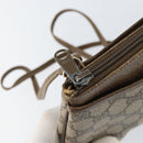 GUCCI GG Supreme Web Sherry Line Bag PVC Beige Gold Red 904 02 026 Auth 152644-9