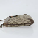 GUCCI GG Supreme Web Sherry Line Bag PVC Beige Gold Red 904 02 026 Auth 152644-4