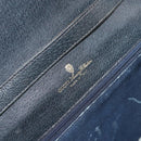 GUCCI GG Supreme Sherry Line Shoulder Bag PVC Navy Gold Red Auth 152645-18