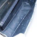 GUCCI GG Supreme Sherry Line Shoulder Bag PVC Navy Gold Red Auth 152645-11