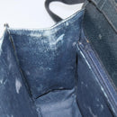 GUCCI GG Supreme Sherry Line Shoulder Bag PVC Navy Gold Red Auth 152645-20