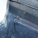 GUCCI GG Supreme Sherry Line Shoulder Bag PVC Navy Gold Red Auth 152645-21