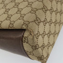 GUCCI GG Canvas Hand Bag Beige Gold Auth 152647-17