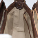 GUCCI GG Canvas Hand Bag Beige Gold Auth 152647-19